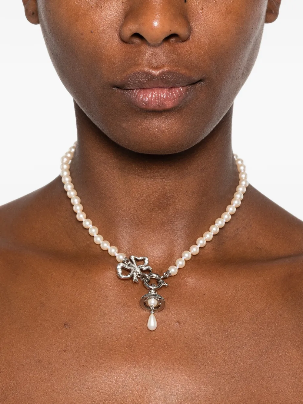 Vivienne Westwood Rigoberta Orb-pendant Necklace in Silver, view 2