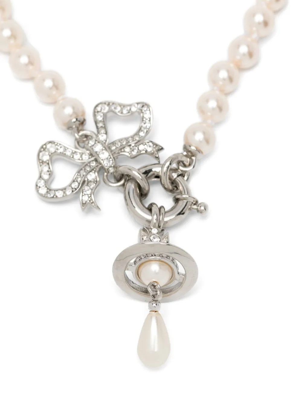 Vivienne Westwood Rigoberta Orb-pendant Necklace in Silver, view 3