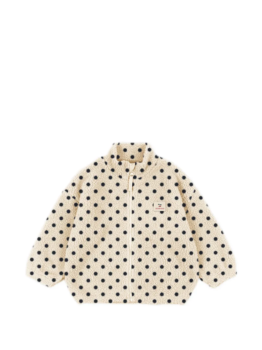 Konges Sløjd Jody polka-dot cherry-embroidered jacket - Nude