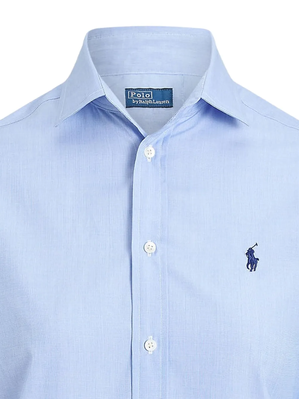 Polo Ralph Lauren Slim-fit popeline blouse Blauw