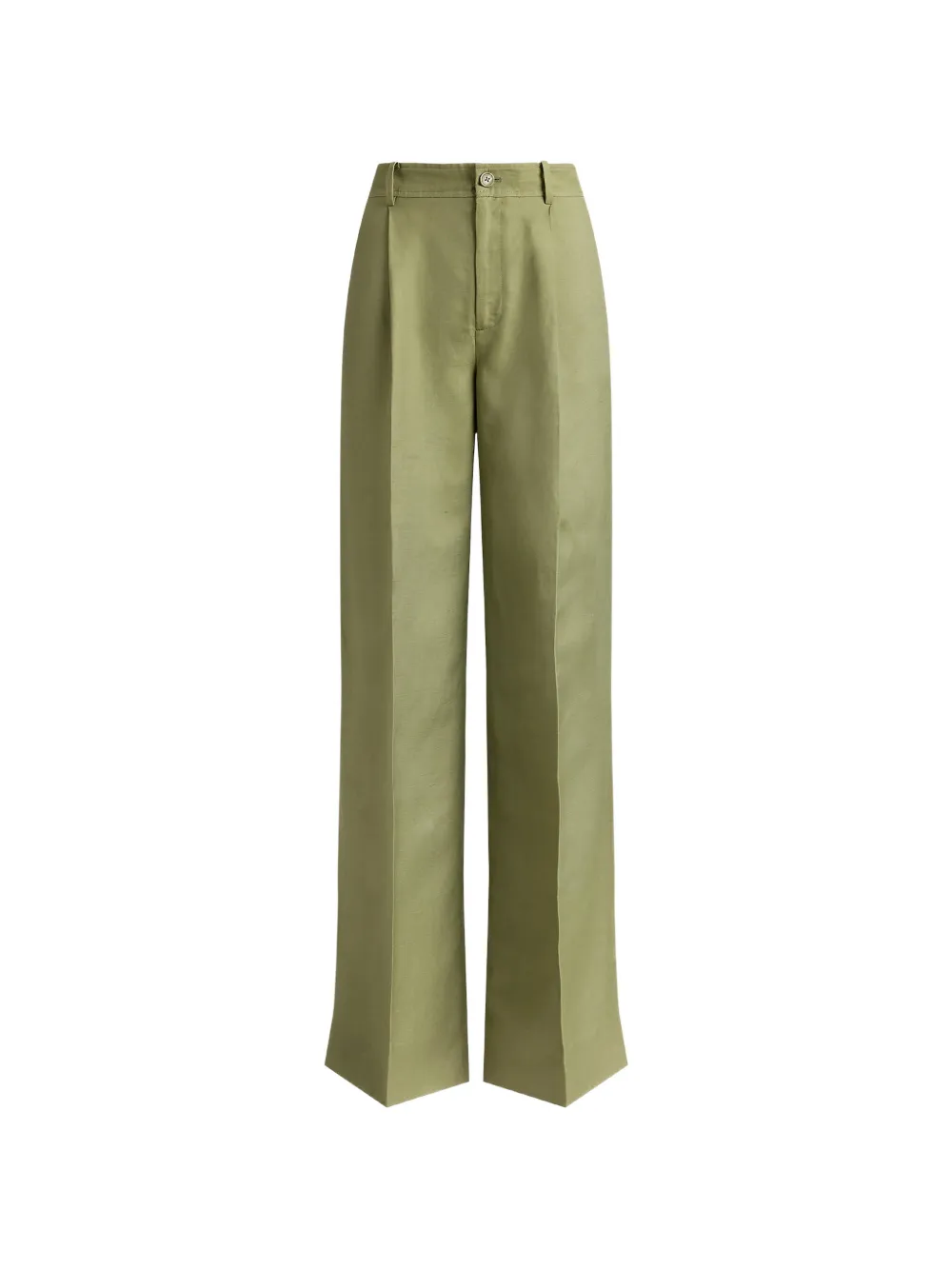 Lauren Ralph Lauren pleated high-waisted trousers - Verde