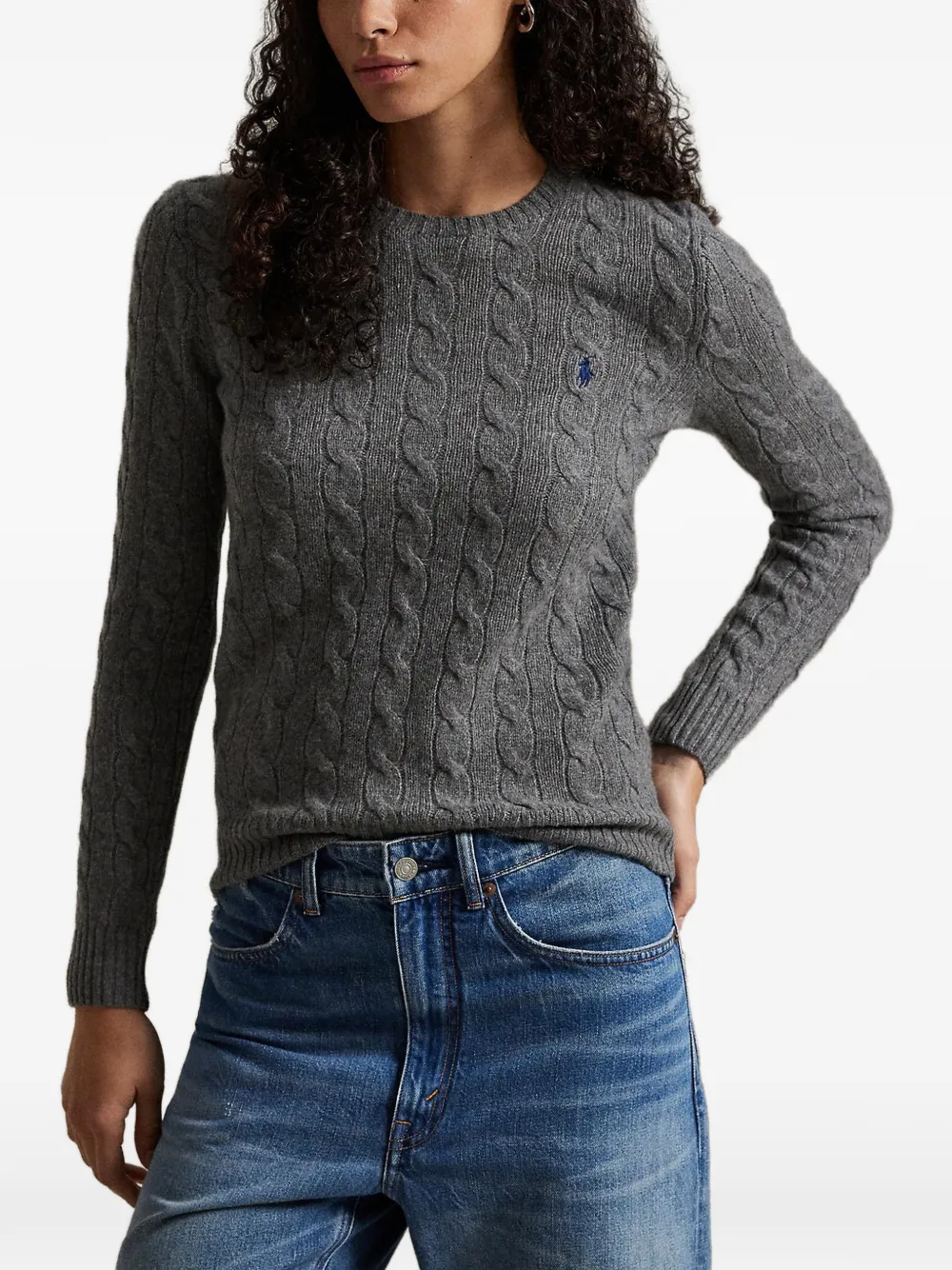 Polo Ralph Lauren Kabelgebreide trui Grijs