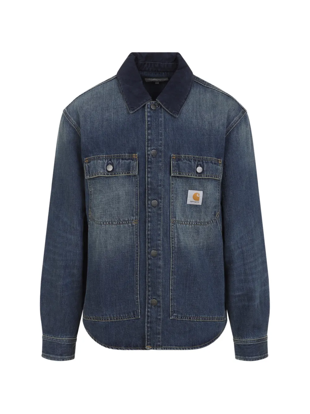 Carhartt WIP contrast-collar denim shirt - Blu