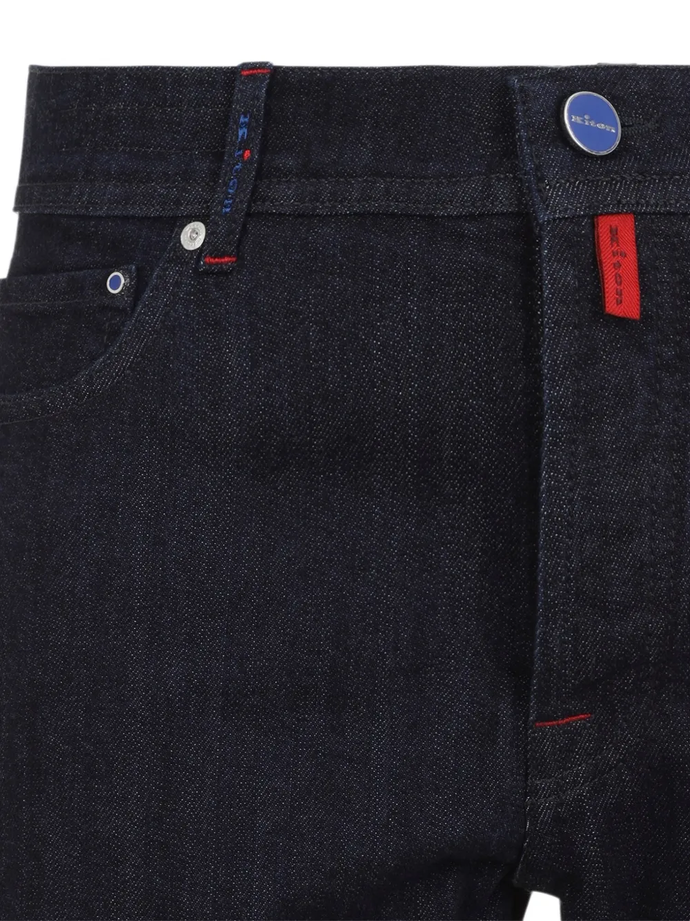 Kiton Straight jeans Blauw