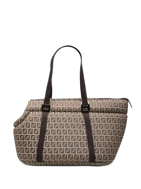 Fendi Pre-Owned 2000-2010 Zucchino Padded Canvas Pet Carrier Bag travel bag