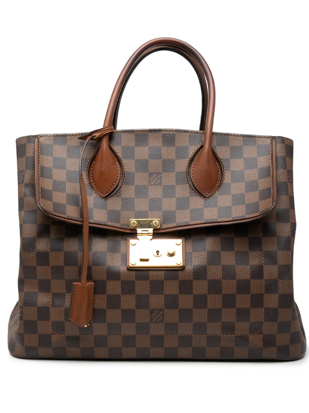 Louis Vuitton Pre-Owned 2014 Damier Ebene Ascot satchel - Marrone