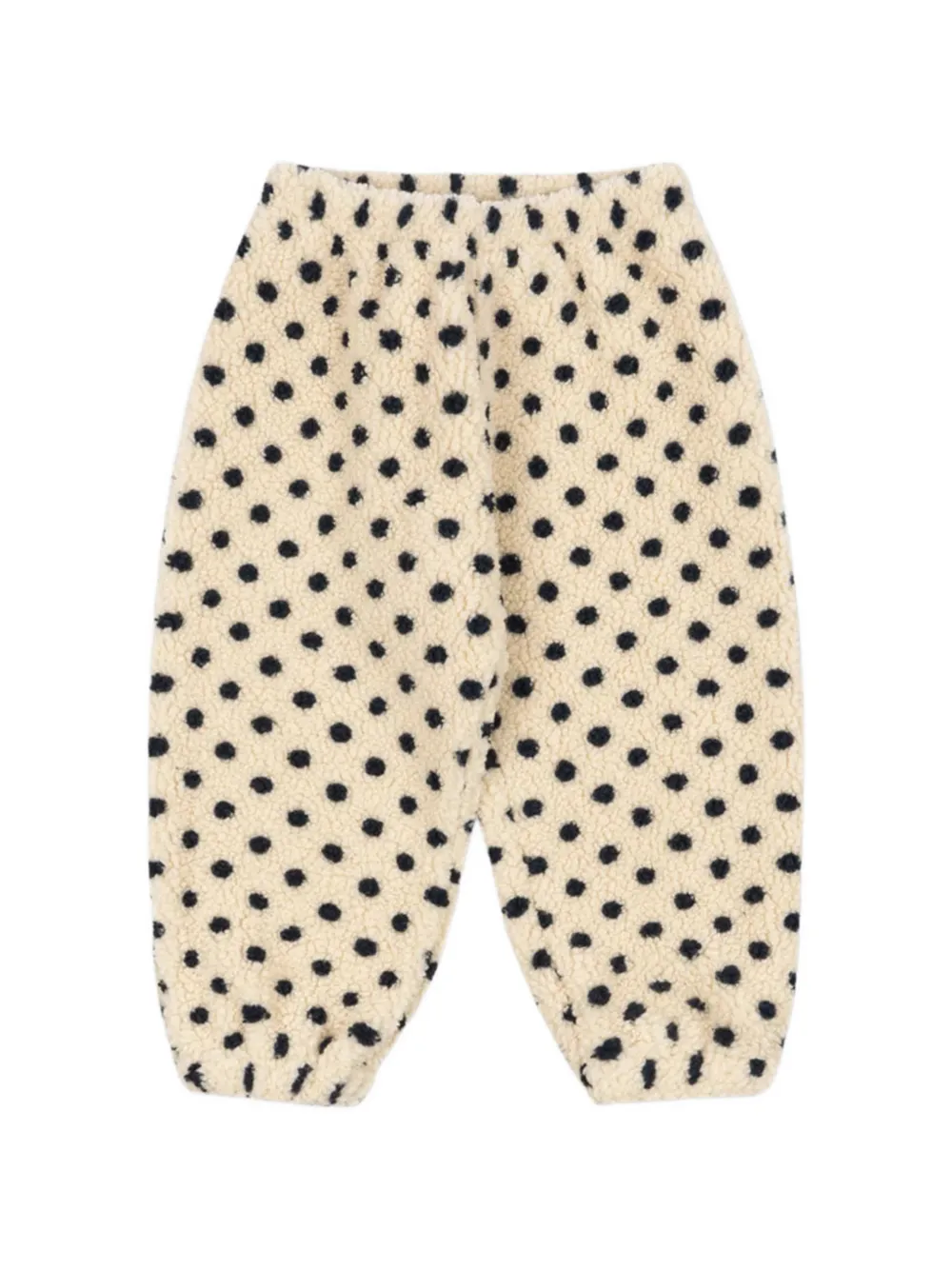 Konges Sløjd Jody polka-dot fleece trousers - Toni neutri