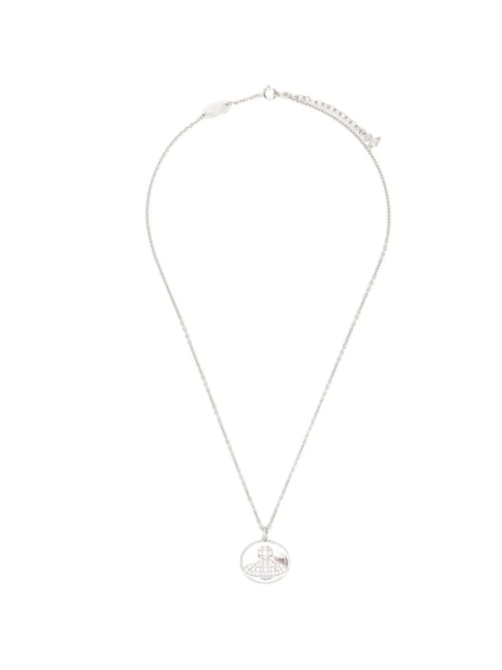 Vivienne Westwood Rosabelle Halskette mit Orb-Schild - Silber
