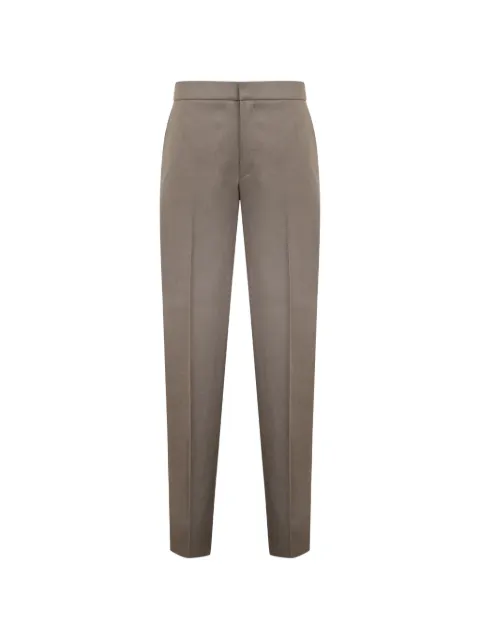 Zegna dark taupe Oasi lino pants