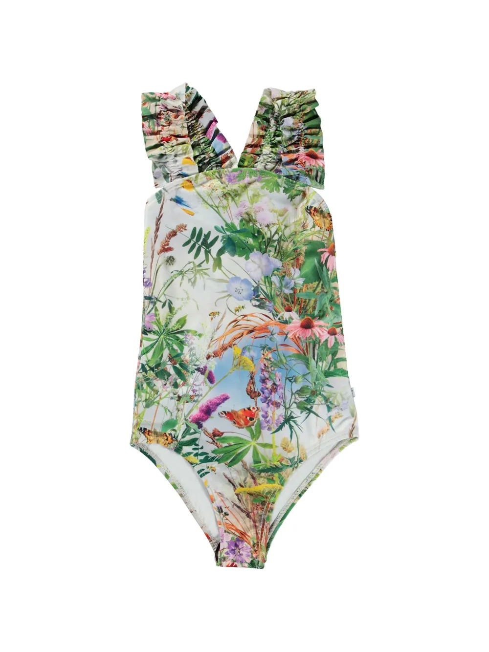 Molo Nikita floral-print swimsuit - Nude