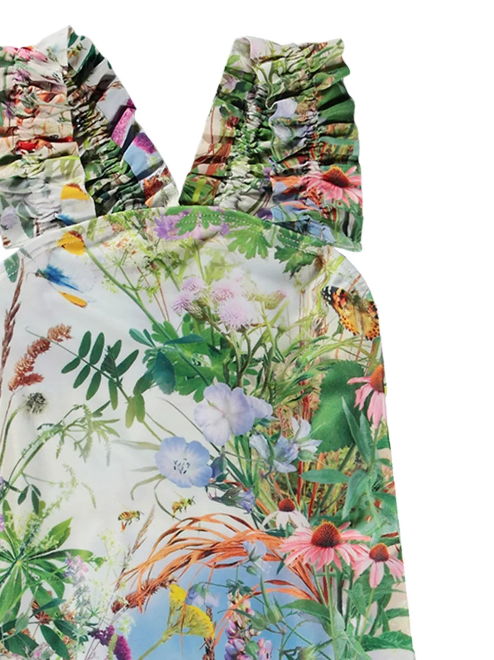 Molo Nikita badpak met bloemenprint Beige