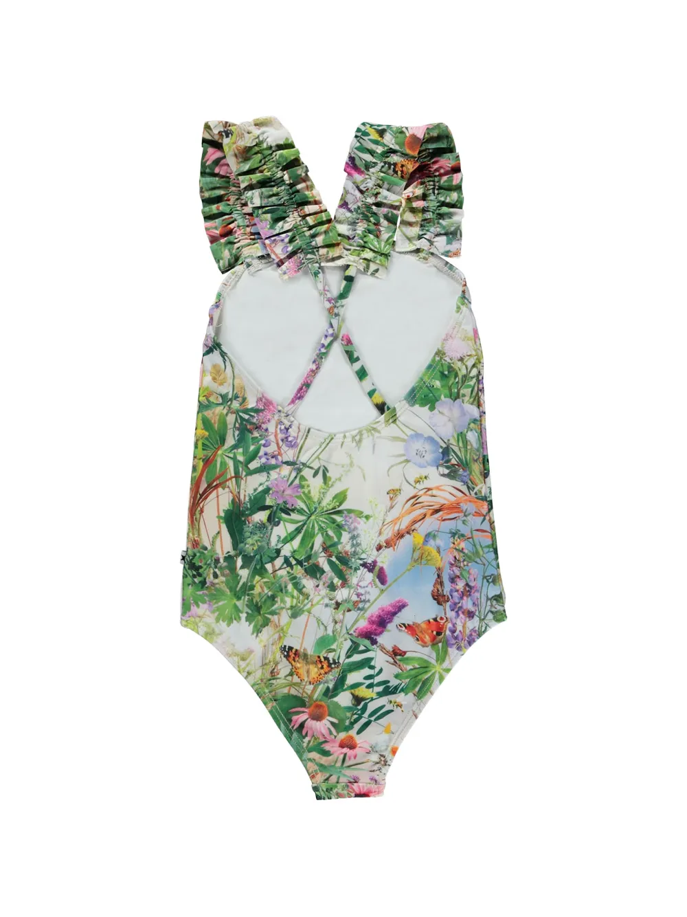 Molo Nikita badpak met bloemenprint Beige