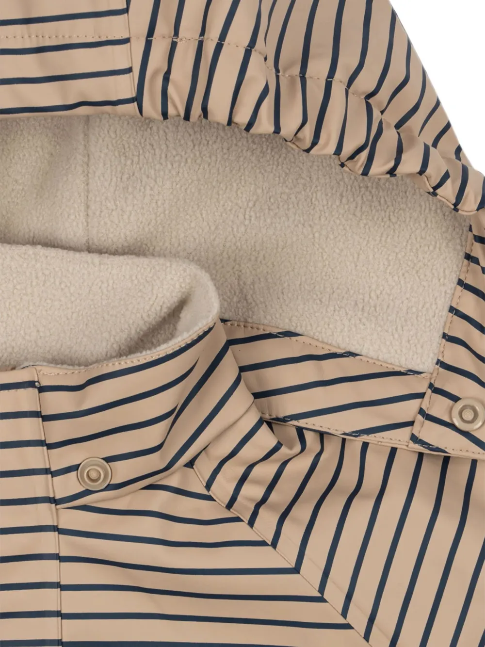 Konges Sløjd Rainy Palme gestreept jack met hondenprint Beige