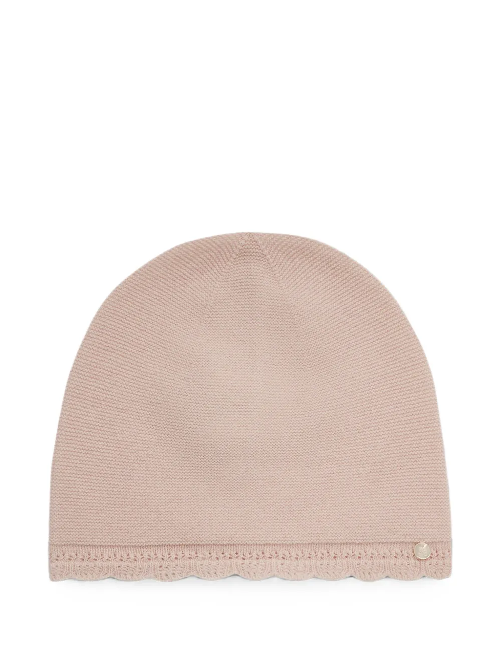 Tartine Et Chocolat scalloped-edge beanie hat - Rosa