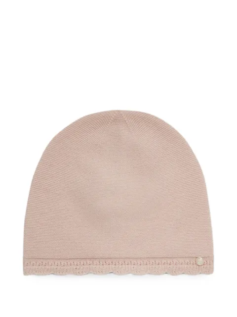 Tartine Et Chocolat scalloped-edge beanie hat