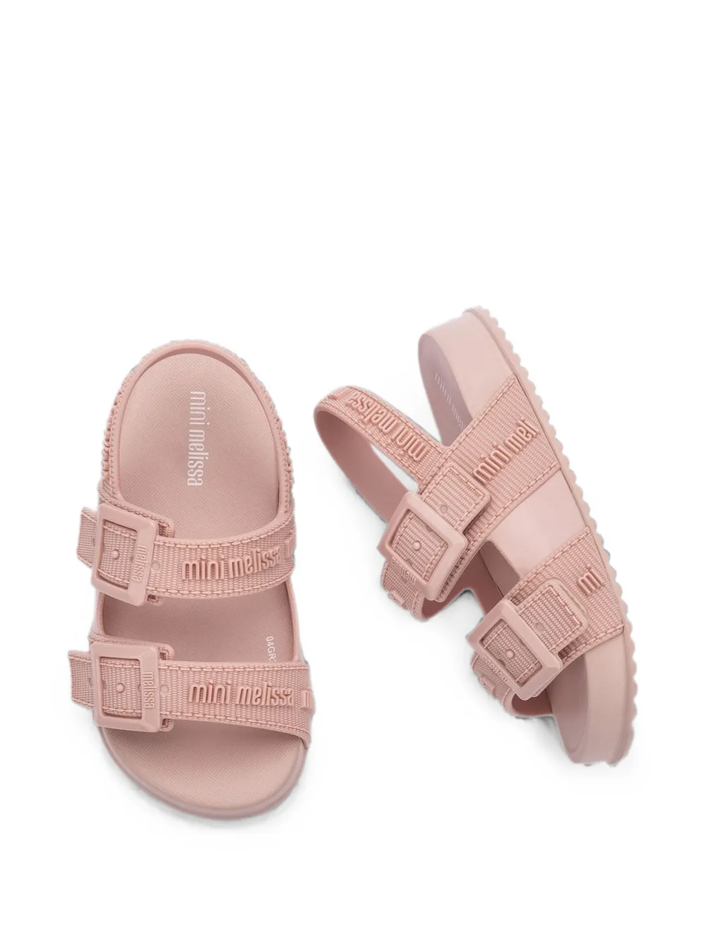 Mini Melissa Cozy M-Lover buckle-fastening sandals Roze