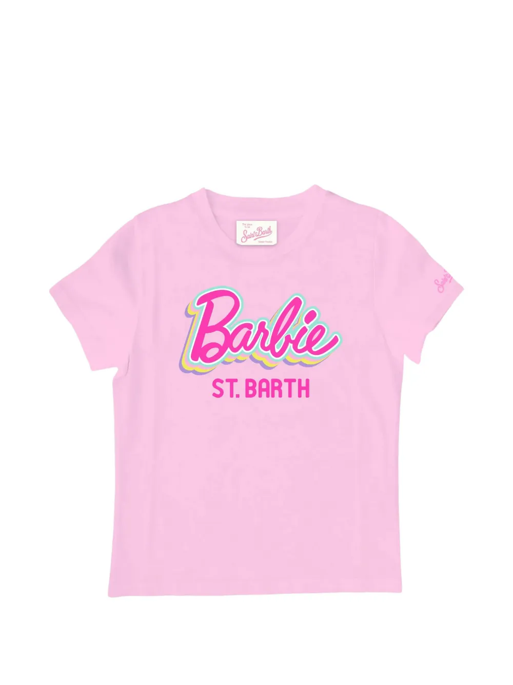 MC2 Saint Barth Kids x Barbie T-shirt met logoprint Roze