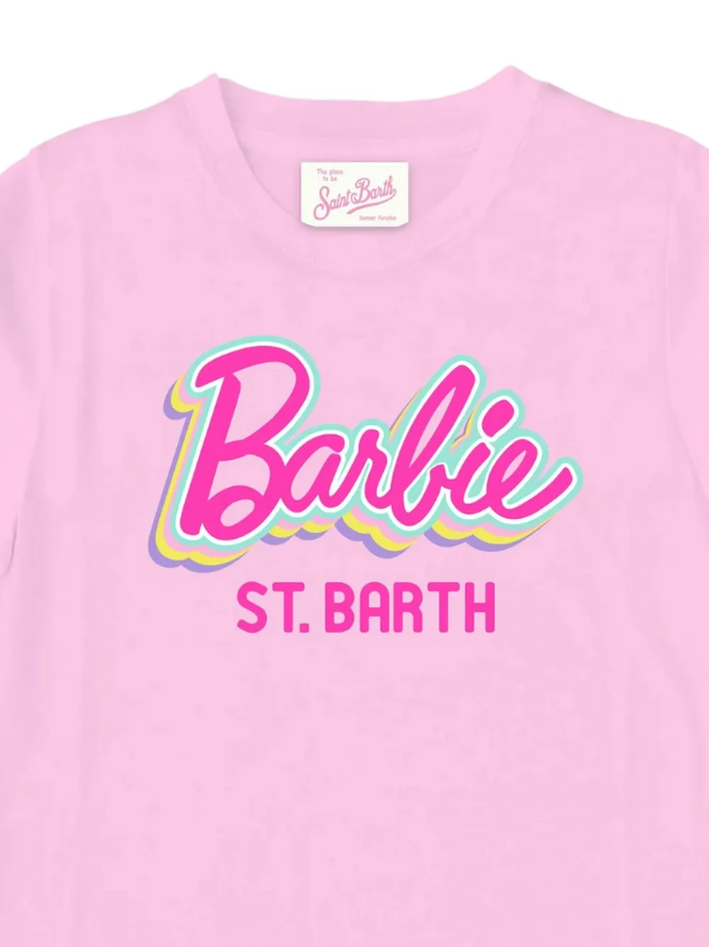 MC2 Saint Barth Kids x Barbie T-shirt met logoprint Roze