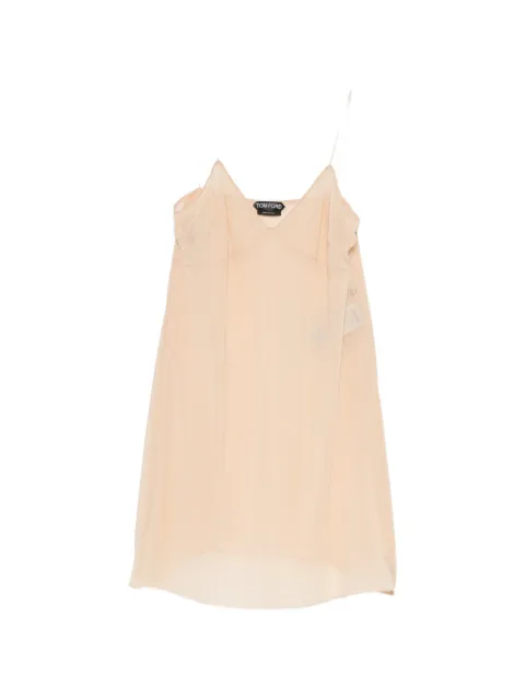 TOM FORD stretch georgette cocktail slip dress