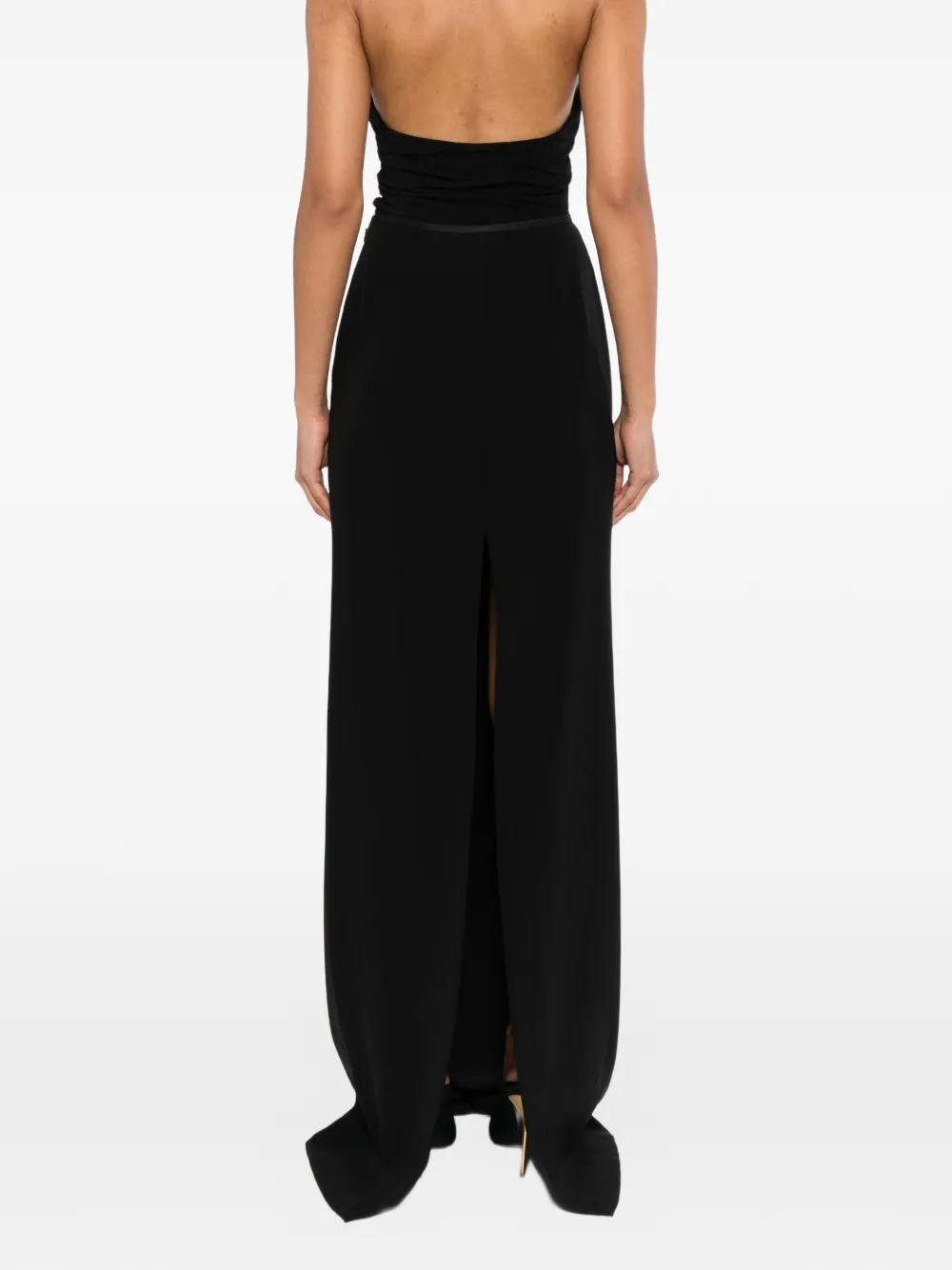 TOM FORD Zijden crêpe high-waist rok Zwart
