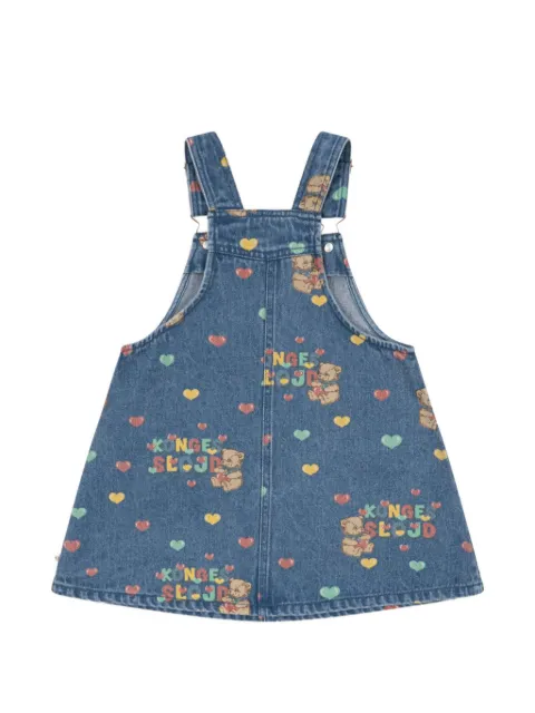 Konges Sløjd Magot graphic-print pinafore dress