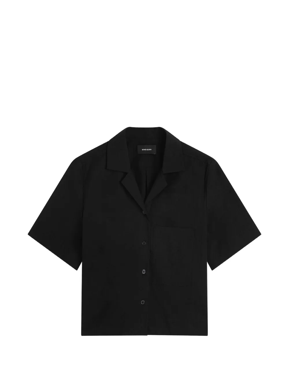 BONDI BORN Kyoto short-sleeve shirt - Schwarz