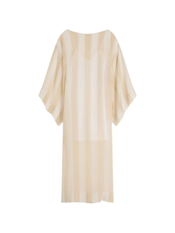 Bondi Born Capri Kimono-sleeve Maxi Dress in Neutrals