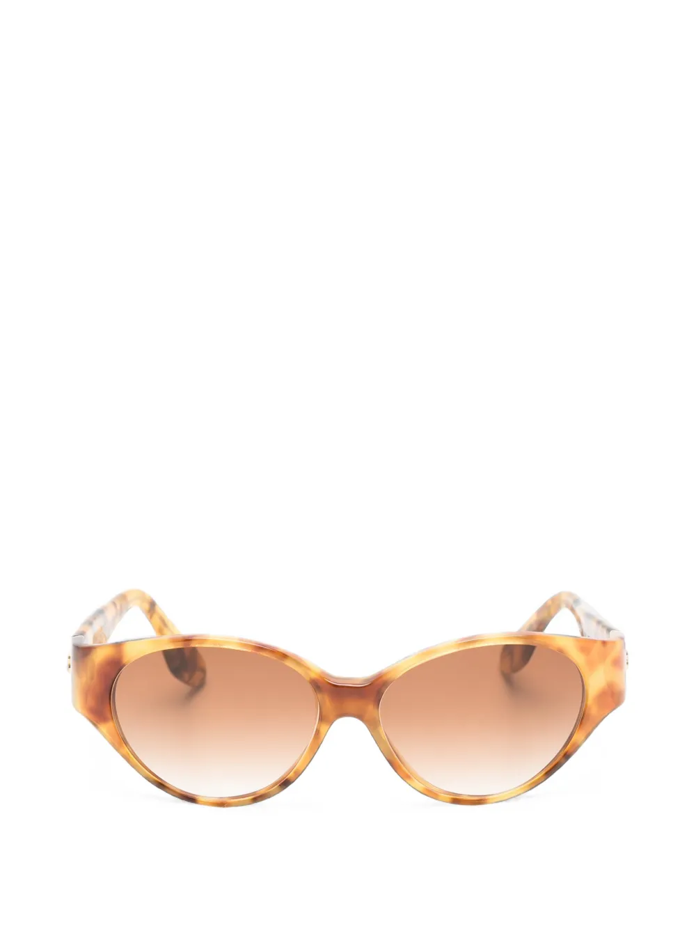 Balenciaga Pre-Owned 2000s tortoiseshell-effect cat-eye-frame sunglasses - Marrone