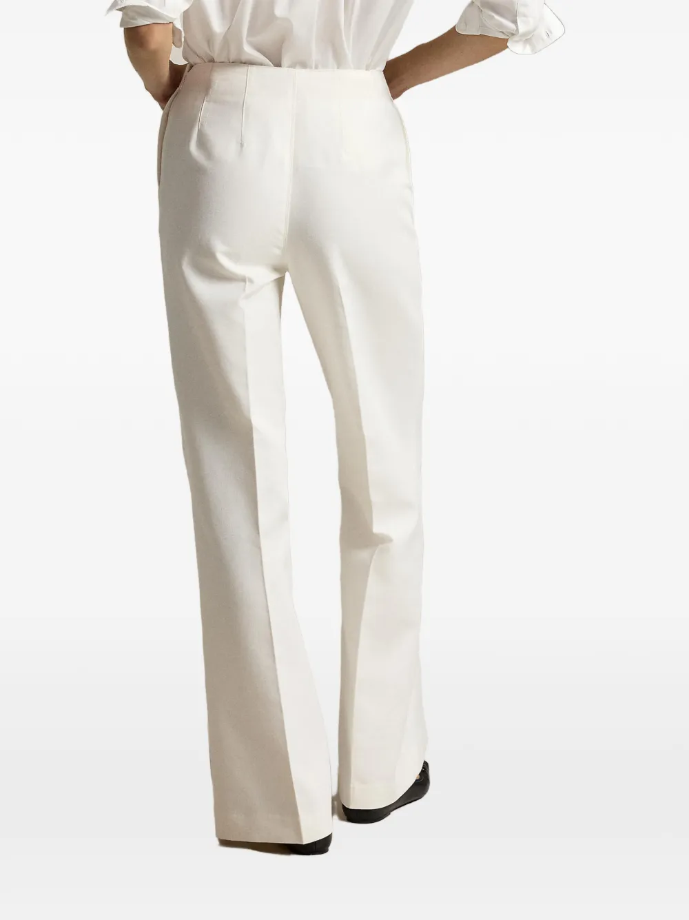 Polo Ralph Lauren Beaton katoenen-wollen broek Wit