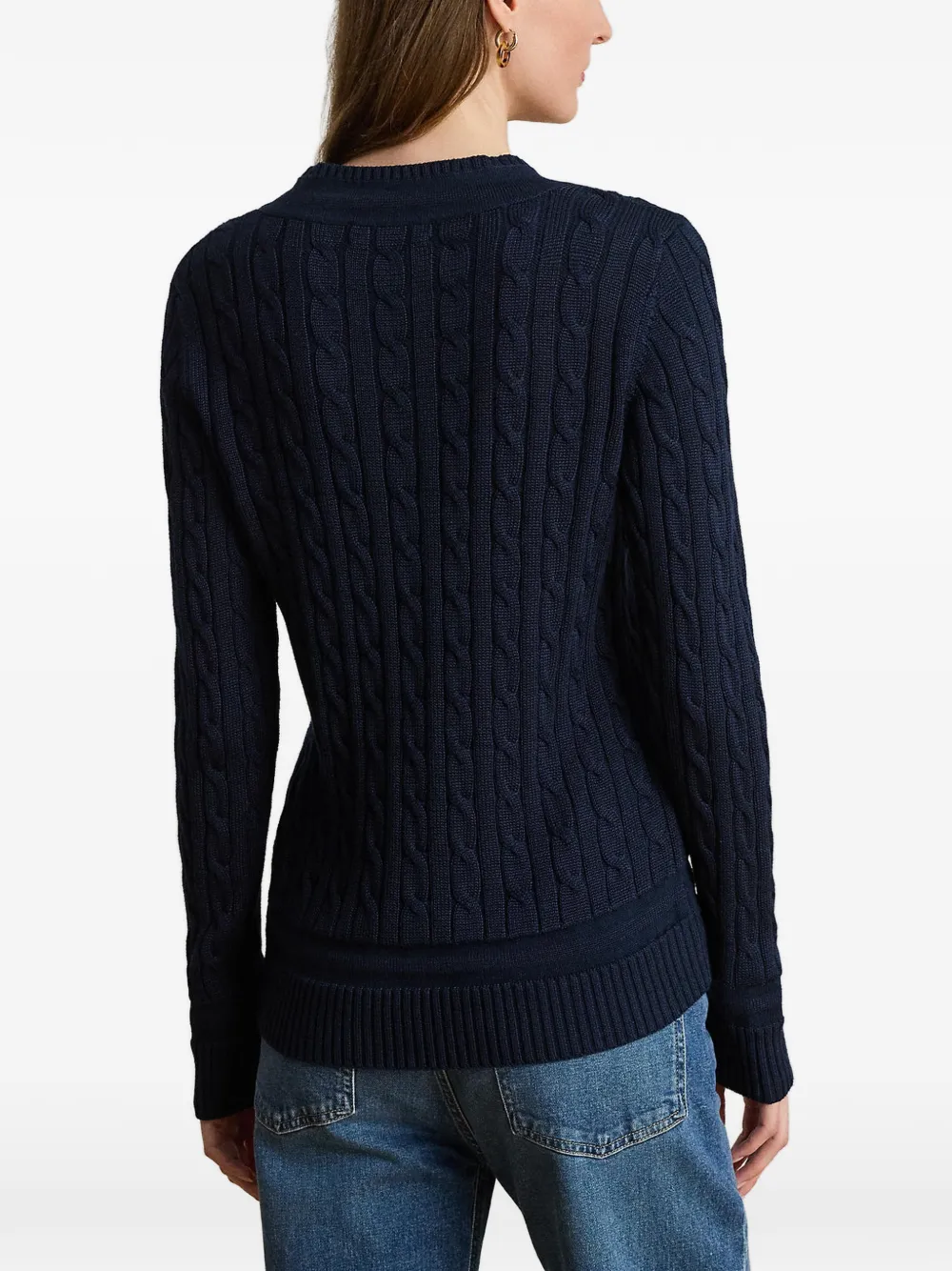 Lauren Ralph Lauren Kabelgebreide trui Blauw