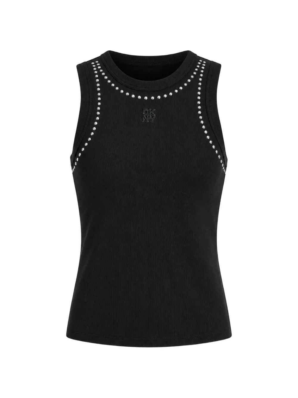 DKNY studded ribbed tank top - Nero