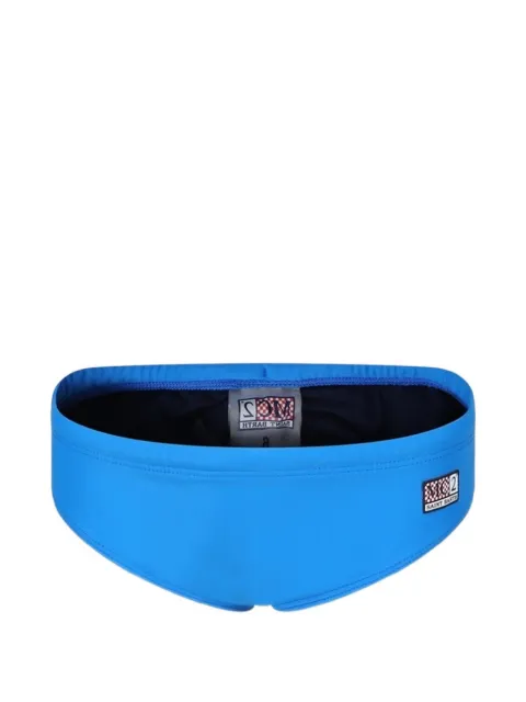 MC2 Saint Barth Kids logo-patch swim briefs