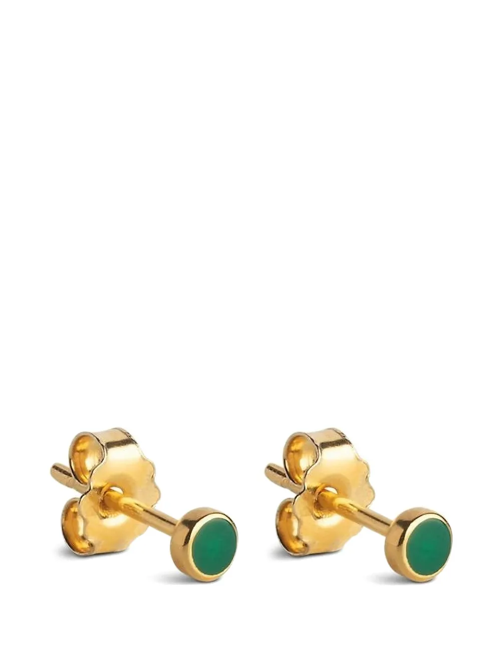 Enamel Copenhagen Runde Emaille-Ohrringe - Gold