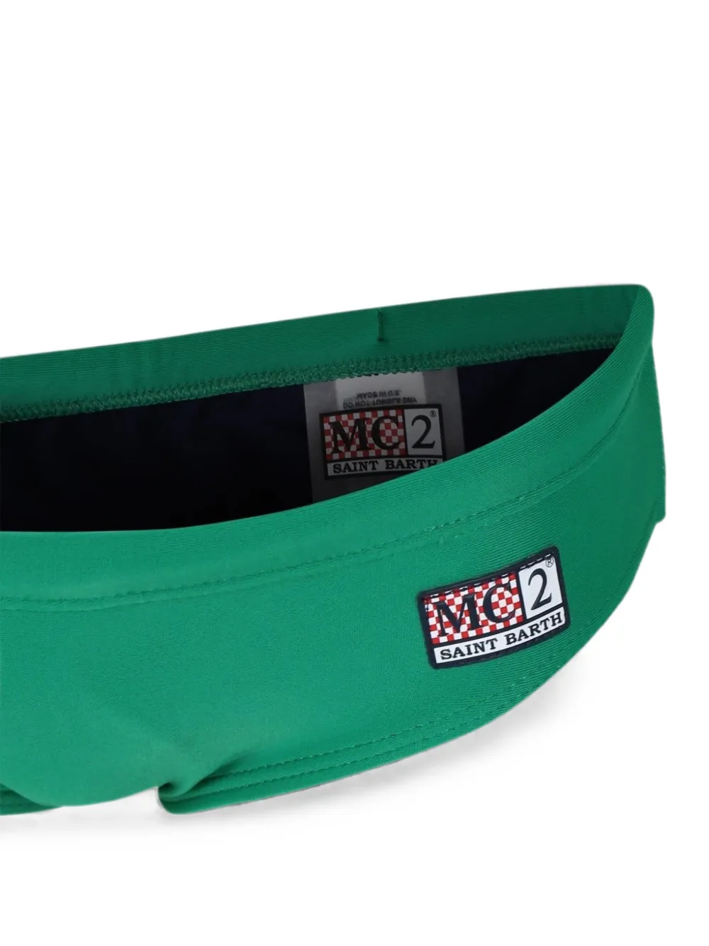 MC2 Saint Barth Kids Zwembroek met logopatch Groen