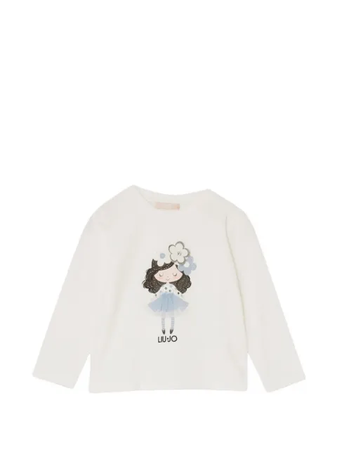 Liu Jo Kids graphic-print long-sleeve T-shirt