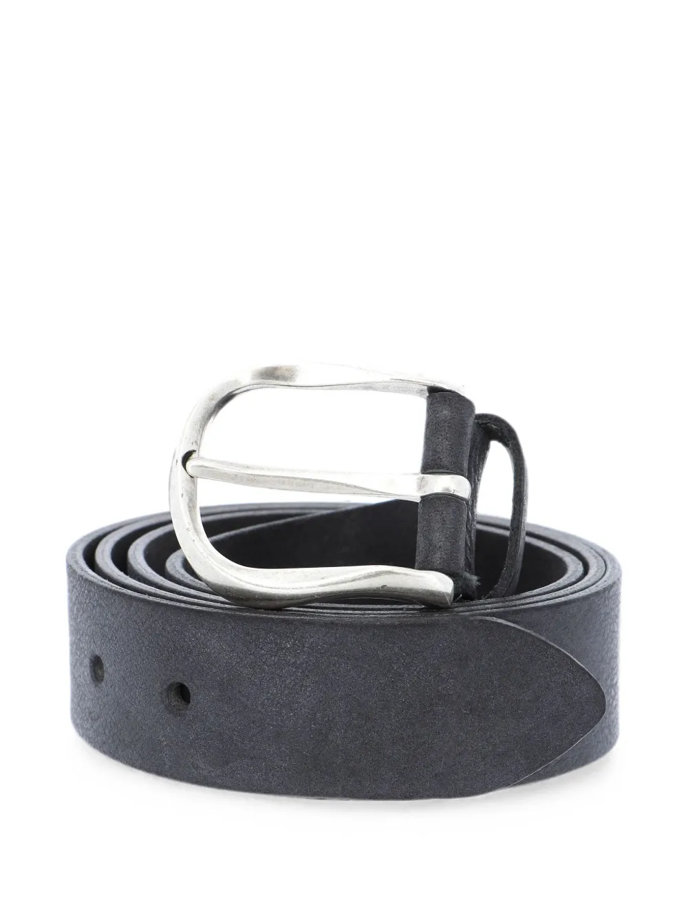 BGM LABEL Cintura in pelle con fibbia - Nero