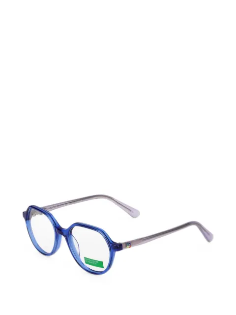 Benetton geometric-frame glasses