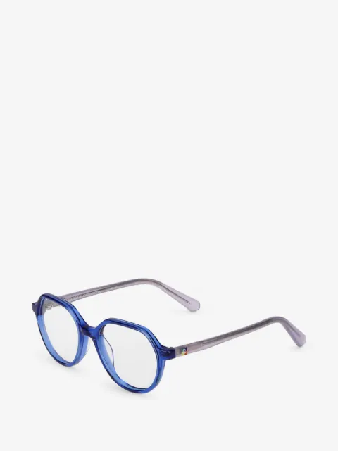 Benetton geometric-frame glasses