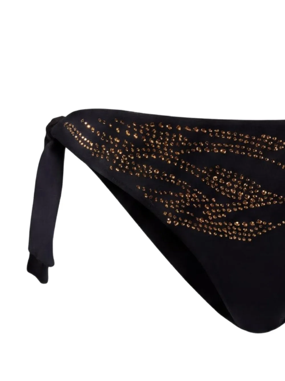 TWINSET Bikinislip met stras dieren-patroon Zwart