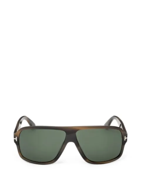 TOM FORD William tortoiseshell-effect rectangle-frame sunglasses