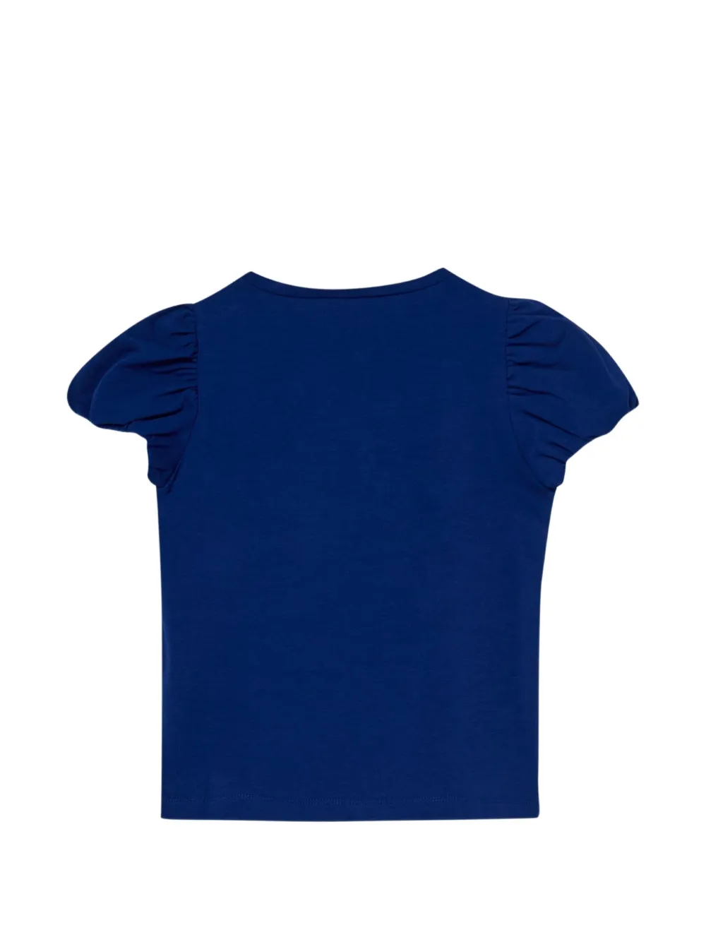 Liu Jo Kids T-shirt verfraaid met stras en pofmouwen Blauw