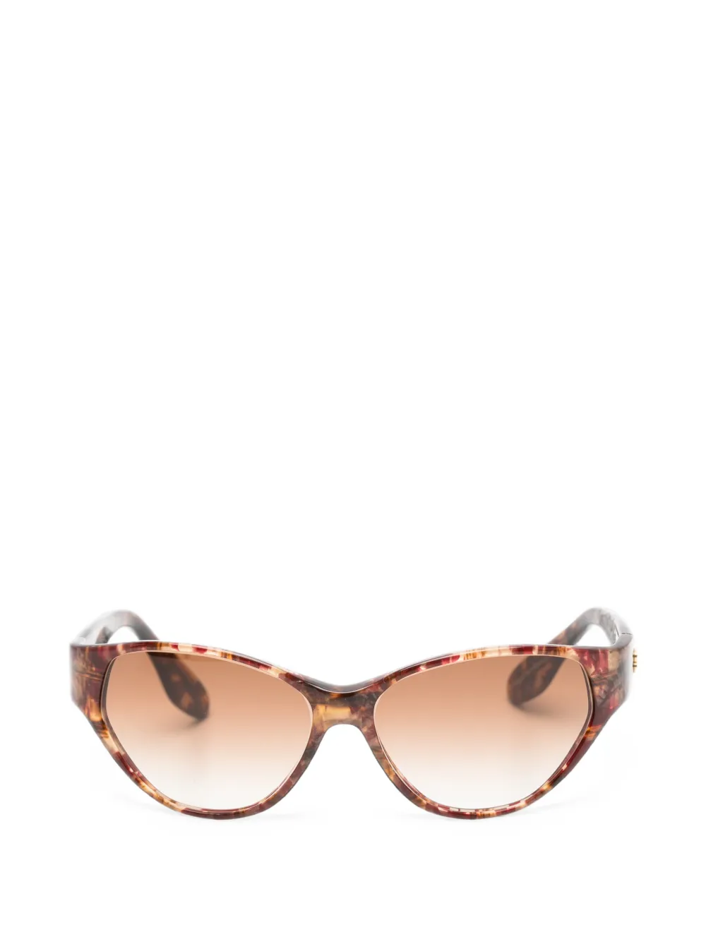 Balenciaga Pre-Owned 2000s BB cat-eye sunglasses - Marrone