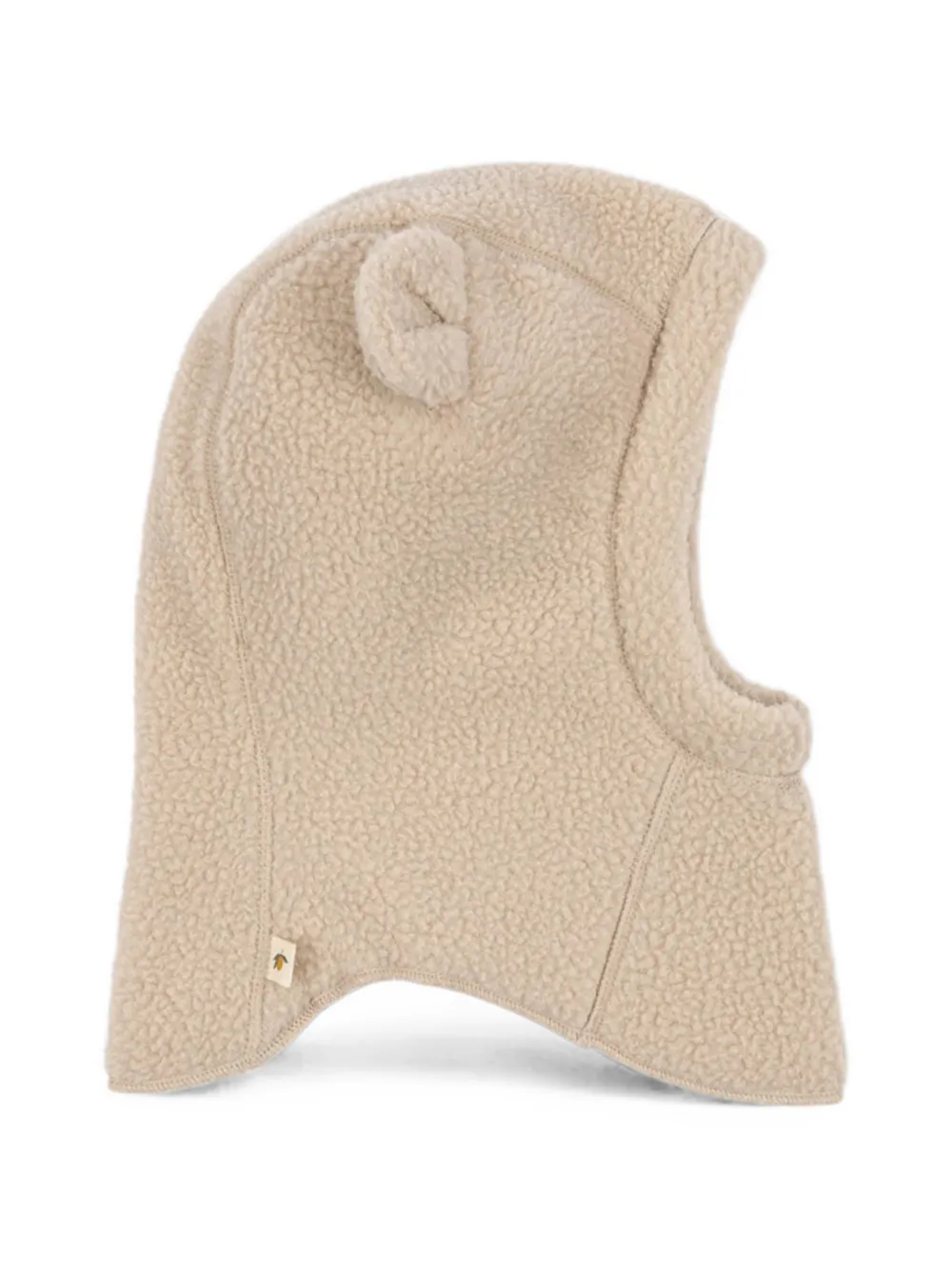 Konges Sløjd Safa teddy-texture ear-detail balaclava - Toni neutri