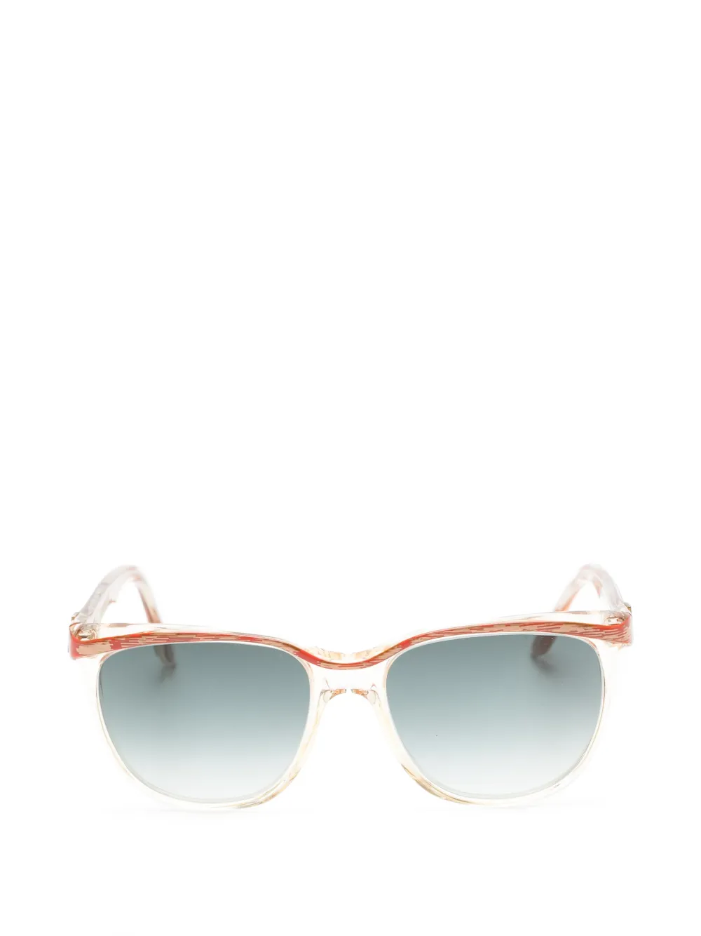 Saint Laurent Pre-Owned 1990s square-frame sunglasses - Rot