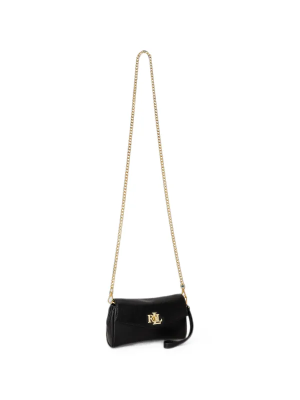 Lauren Ralph Lauren logo-plaque chain-strap Clutch Bag | Black