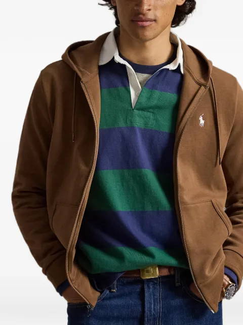 Polo Ralph Lauren logo-embroidered zip-up hoodie