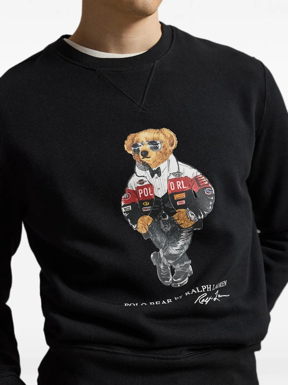 Polo Ralph Lauren Fleece sweater Zwart