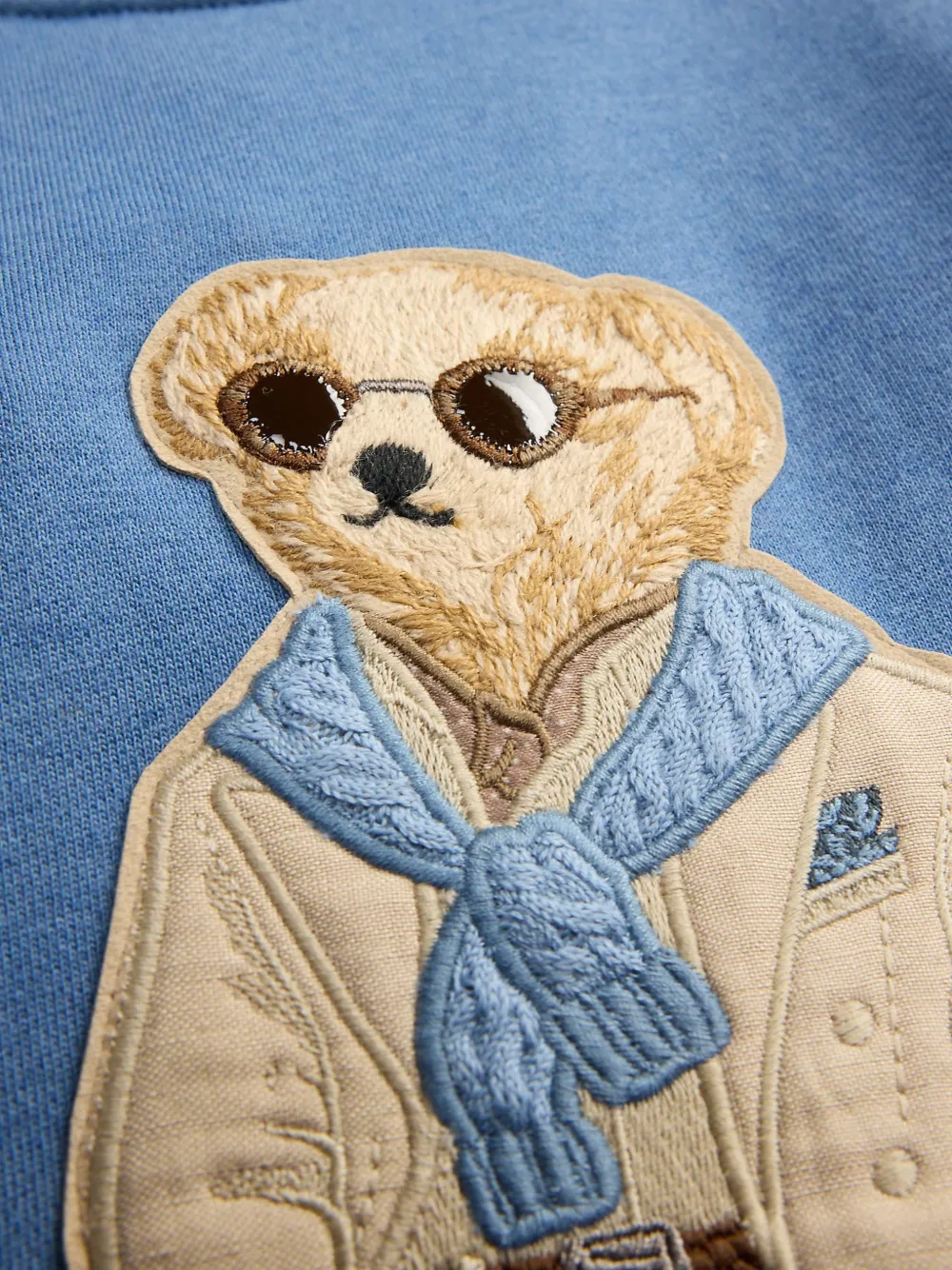 Ralph Lauren Purple Label Sweater met Polo Bear-patch Blauw