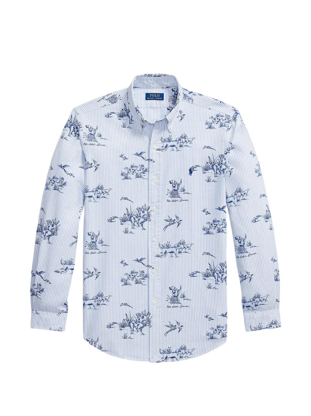 Polo Ralph Lauren custom-fit dog-and-pheasant Oxford shirt - Weiß