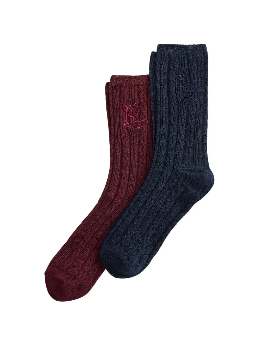 Lauren Ralph Lauren Calzini con ricamo - Blu